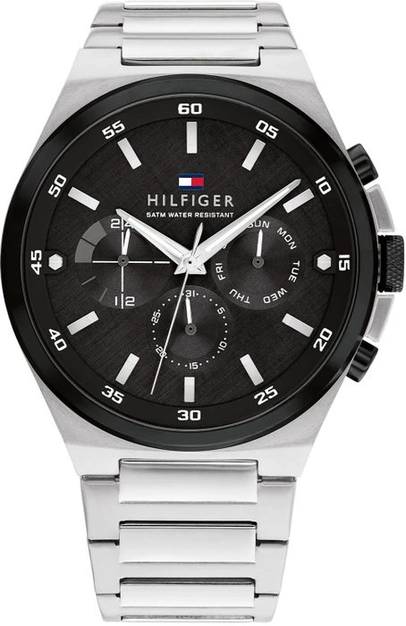 Tommy Hilfiger TH1792087 Horloge Heren Zilverkleurig 46mm Tommy Hilfiger TH1792087 Horloge Heren Zilverkleurig 46mm