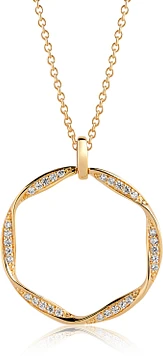 Sif Jakobs CETARA GRANDE PENDANT SJ-P3010-CZ-YG-45