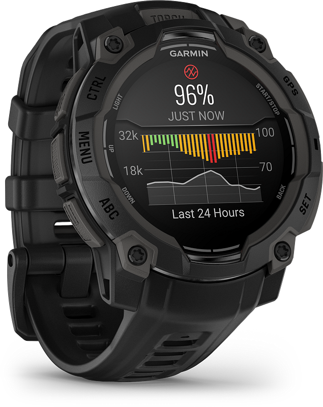 Garmin Instinct 3, 45mm,AMOLED, Black Bezel with Black Band 010