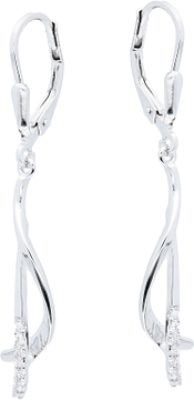 Silver Lining Oorhangers Fantasie Rd Zilver CZ 108.0604.00