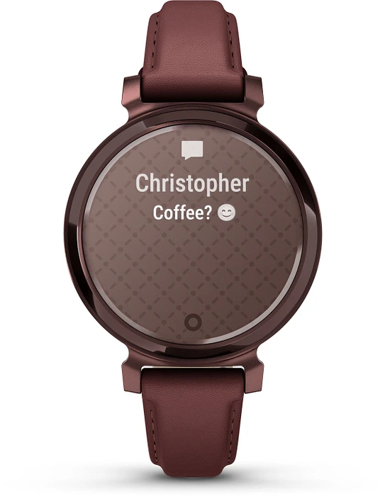 Garmin Lily® 2 Classic, Dark Bronze met Mulberry leren band 010-02839-03