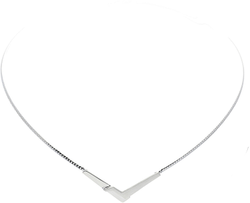 Silver Lining Choker Tussenstuk Mat/Glans CZ 925 103.0714.45