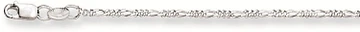 Zilverkleurig Lining 101.0015.38 Collier Zilver Zilverkleurig 38cm