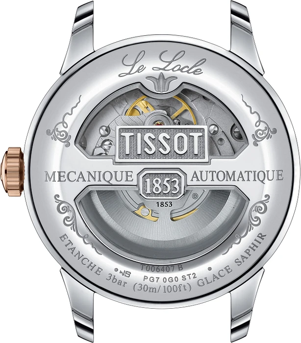 Tissot Le Locle Powermatic 80 Open Heart T-Classic T0064072203302 Tissot Le Locle Powermatic 80 Open Heart T-Classic T0064072203302