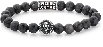 Rebel & Rose Lion Head Grey Seduction RR-8L025-S