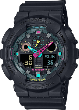 Casio G-Shock GA-100MF-1AER Multi Fluorescent Accents