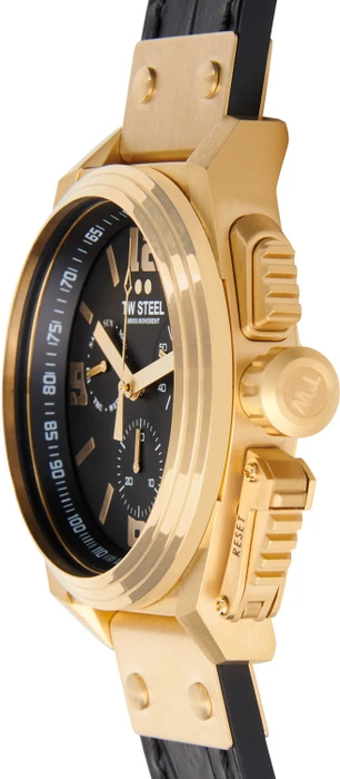 TW Steel TW1118 New Swiss Canteen YG Chrono Swiss made Zwart rubber leer 46mm TW Steel TW1118 New Swiss Canteen YG Chrono Swiss made Zwart rubber leer 46mm