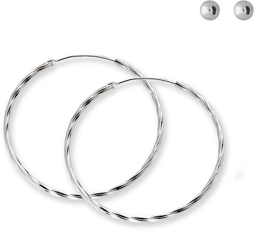 Silver Lining Set oorringen+boloorknopjes Zilver 190.0064.00