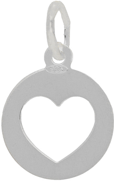 Silver Lining Hanger Hart Rond Zilver* 120.0233.00