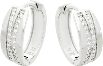 Silver Lining Oorringen Elegance CZ Zilver Rd 107.5429.00