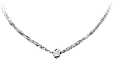 Silver Lining Collier Popcorn Knoop 1.6mm 925 Rd 102.6269.45