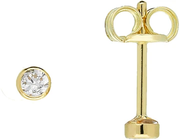 Glow Oorknopjes 2.0mm Zirkonia Goudkleurig 206.2021.02