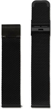 VICENSO STAINLESS STEEL STRAP VIS011 BLACK/BLACK 20 MM