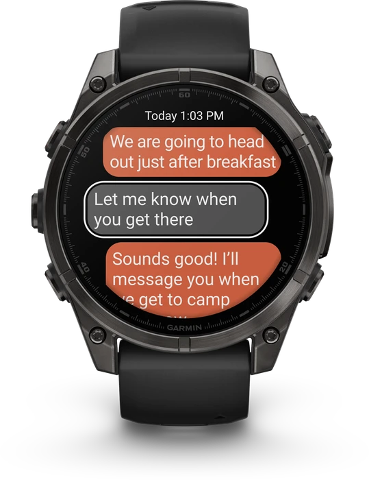 Garmin Fenix 8 - 010-02904-21 - 47 mm, AMOLED Sapphire, Carbon grey DLC-titanium met zwarte/pebble grey siliconen band Garmin Fenix 8 - 010-02904-21 - 47 mm, AMOLED Sapphire, Carbon grey DLC-titanium met zwarte/pebble grey siliconen band