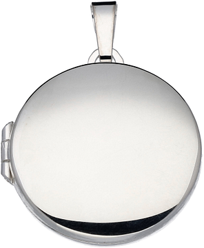 Silver Lining Medaillon Rond Glad 24x22mm Zilver 145.0041.00