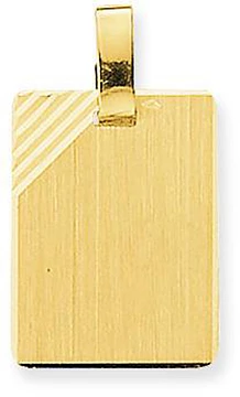 Glow Graveerplaat Rechthoek 19x14mm Goudkleurig 242.0012.00