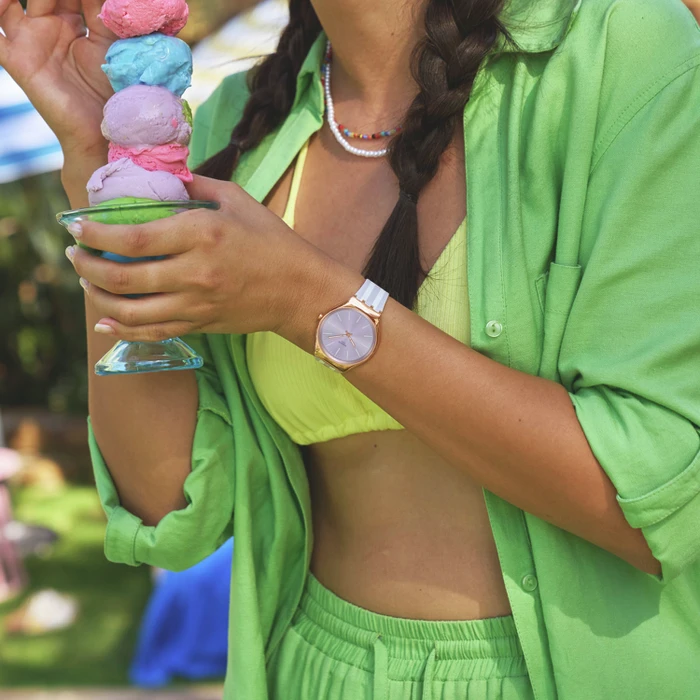 Swatch Skin Irony SIMPLY BEACHY SYXG130