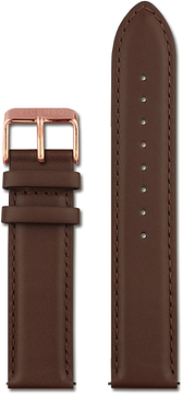 VICENSO LEATHER STRAP VIS001 BROWN/ROSE GOLD 20 MM