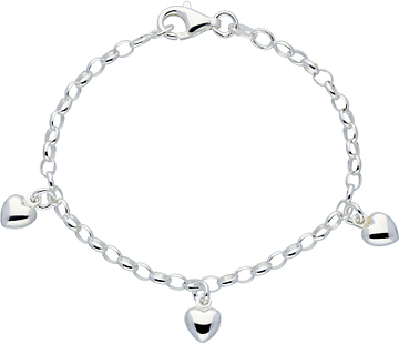 Lilly Kinderbedelarmband 3 Harten 925 Rd 104.1970.16