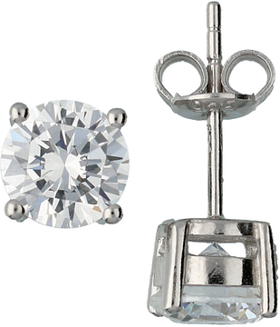  Lining Oorknopjes Solitaire CZ  Rd+ 106.0871.06