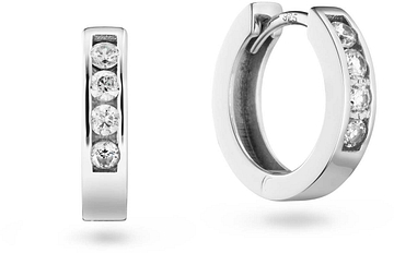 Glow Klapoorringen Zirkonia 925 RH 11,45mm 107.0754.00