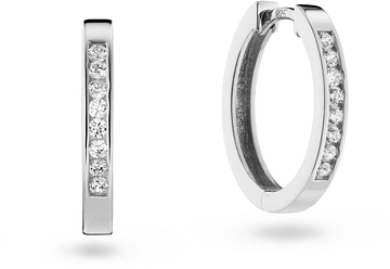 Glow Klapoorringen Zirkonia 925 RH 14mm 107.0758.00