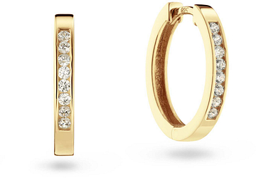 Glow Klapoorringen Zirkonia 925 YP 14mm 107.0759.00
