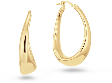 Glow Oorringen XL Chunky Chic - Elips 925GP 107.8676.00