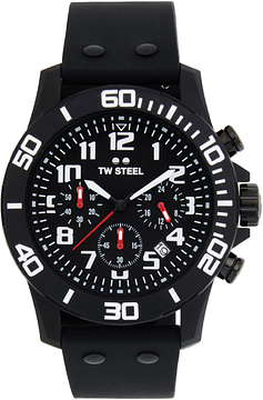 TW Steel TWCA1 Carbon Zwart Zwart 44mm
