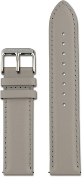 VICENSO CUIR BRACELET VIS006 GRIS/ARGENT 20 MM