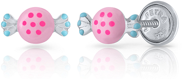 Lapetra LPOS0109 - Oorknopjes - Snoep - 925 sterling zilver