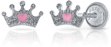 Lapetra LPOS0120 - Oorknopjes - Kroon - 925 sterling zilver