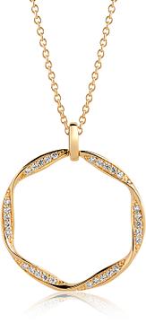 Sif Jakobs CETARA GRANDE PENDANT SJ-P3010-CZ-YG-45