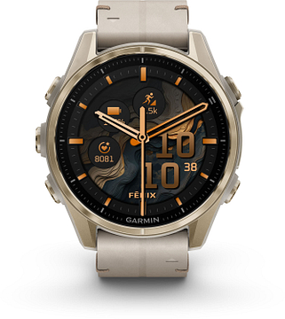 Garmin Fenix 8 - 010-02903-40 43 mm, AMOLED Sapphire, Soft  Limestone band