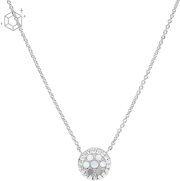 Fossil Sterling Mother-of-Pearl  Pendant Necklace JFS00520040