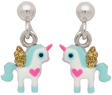 Lapetra LPOH0009 - Oorhangers - Eenhoorn - 925 sterling zilver