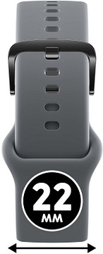 Ice Watch Smart 022544 DARK GREY - BLACK 22mm Band