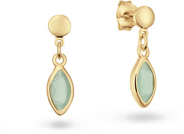 Glow Oorhanger Pure Nature - Oorstekers - Ovaal Topaas 106.8623.00