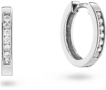 Glow Klapoorringen Zirkonia 925 RH 12mm 107.0757.00