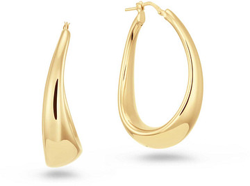 Glow Oorringen XL Chunky Chic - Elips 925GP 107.8676.00