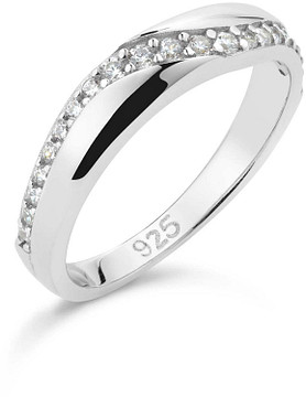 Glow Ring Sier Gerhodineerd CZ 925 114.0370