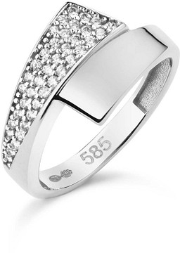 Glow Ring Slag Gerhodineerd CZ 925 114.0373