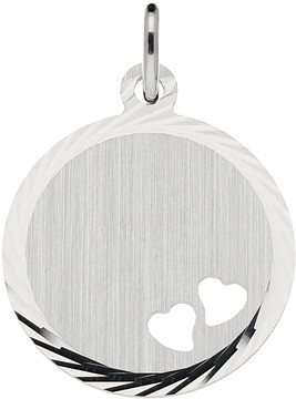  Lining Graveerplaatje Rond Harten 18mm  142.0039.18