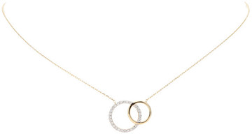 Glow COLLIER CIRKELS - 585 GEEL - 42.5/45CM - 1,9GR - CZ 202.0677.45