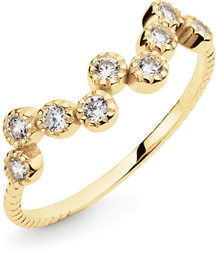 Glow Ring CZ Fantasie Bloem Geelgoud 585 214.0109