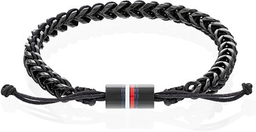 Tommy Hilfiger TJ2790513 Armband Heren Staal Nylon 19,5cm