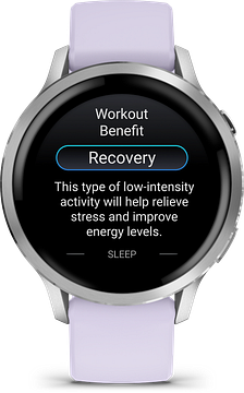 Garmin Venu® 4 - 41 mm Zilver met Periwinkle 010-03013-01