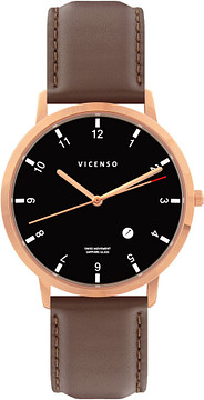 Vicenso Rome VI10007 Rosé Zwart/Bruin