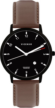 Vicenso Rome VI10032 Zwart PVD Zwart/Bruin