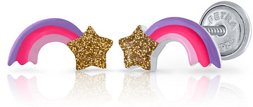 Lapetra LPOS0030 - Oorknopjes - Vallende ster - 925 sterling zilver 